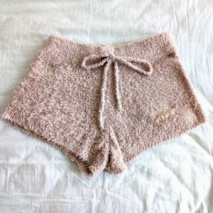 USED gelato pique pink beige lounge shorts fluffy and soft